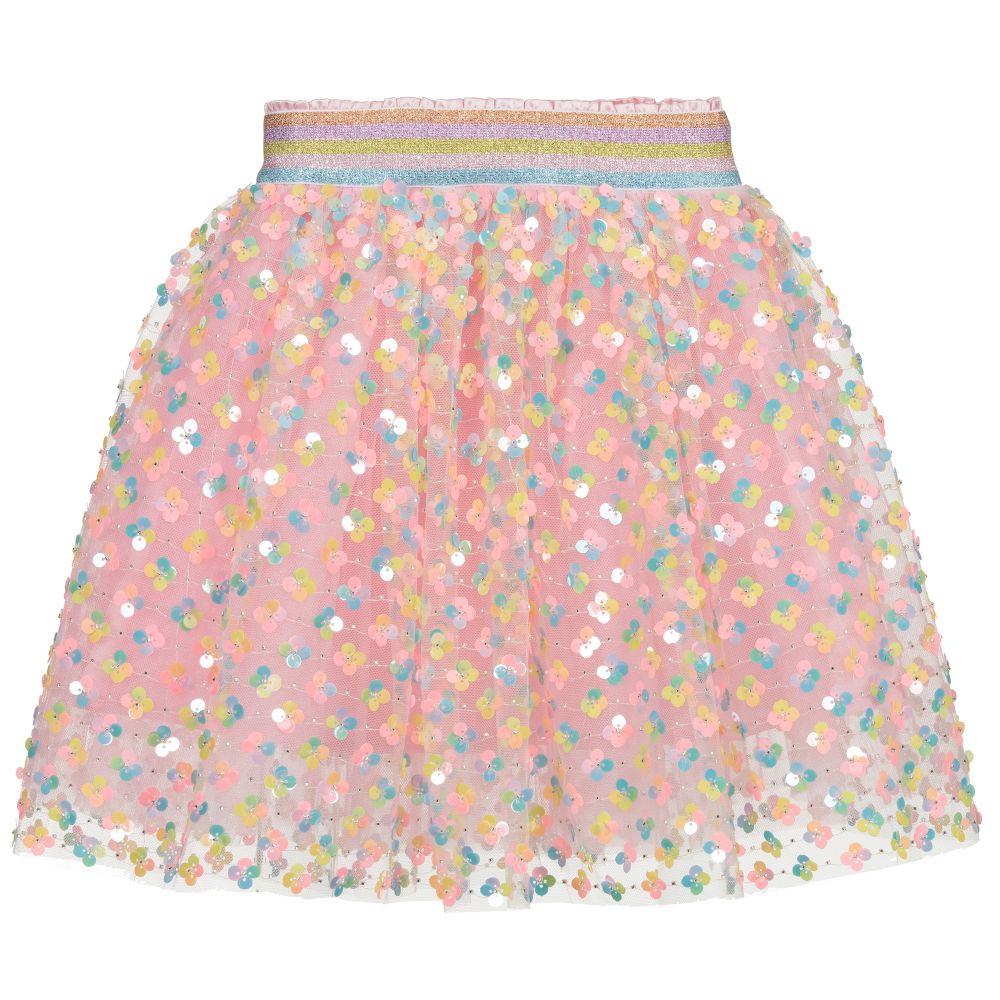 EIRENE - Jupe pailletée rose en tulle | Childrensalon