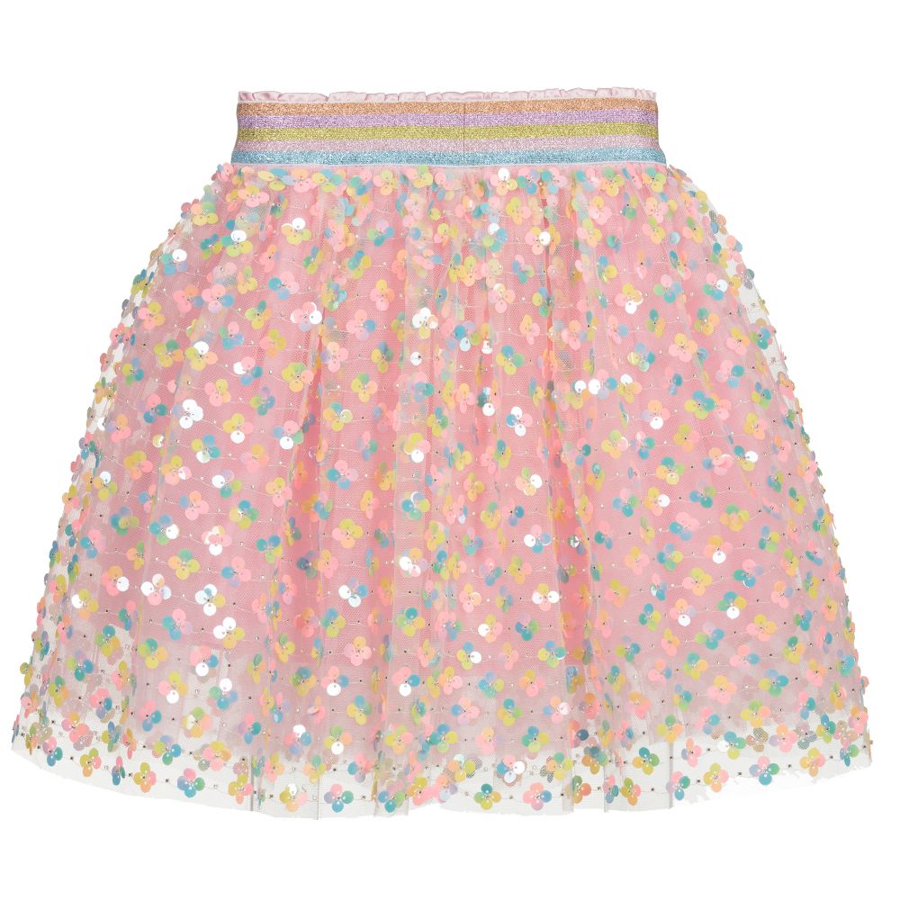EIRENE-Pink Tulle & Sequin Skirt | Childrensalon Outlet