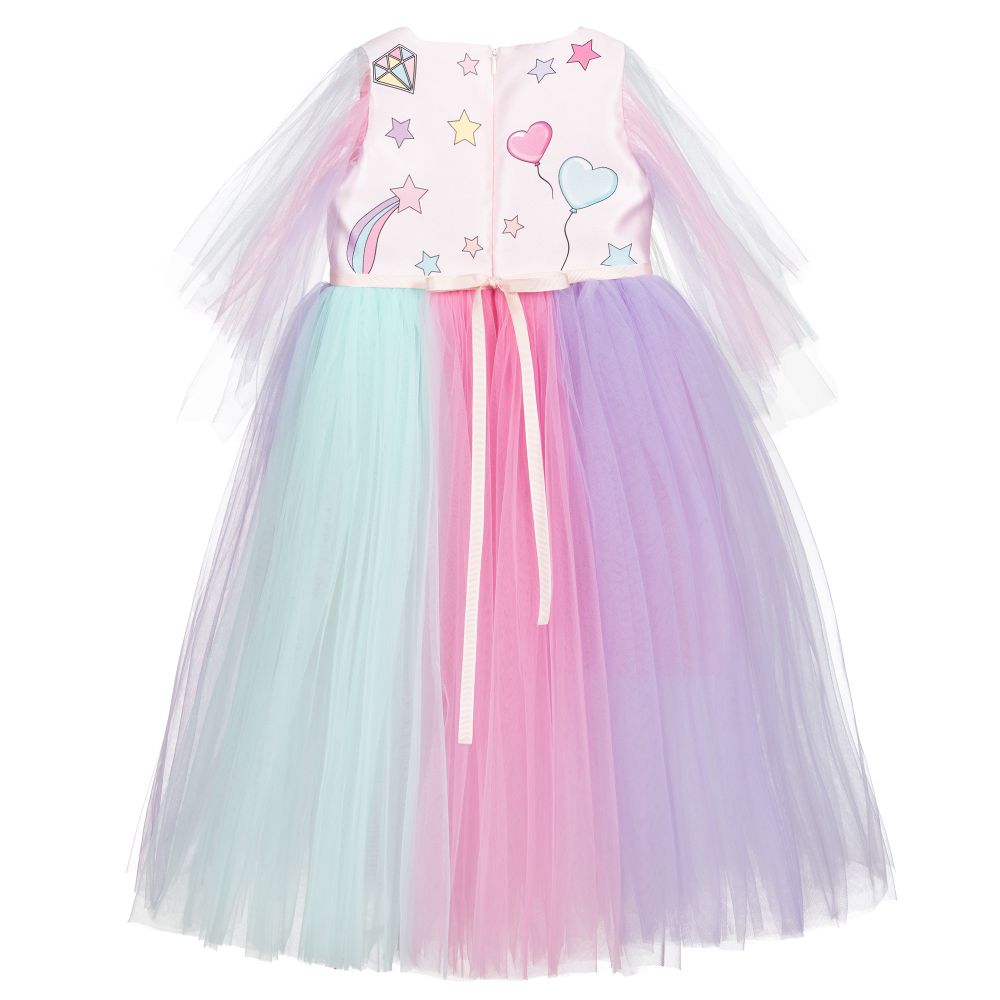 EIRENE-Pink Tulle Unicorn Dress | Childrensalon Outlet