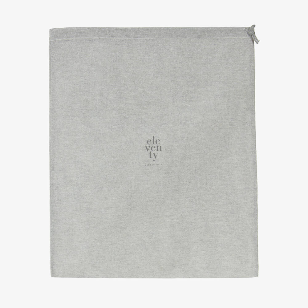 Eleventy-Boys Grey and White Leather Sneakers | Childrensalon Outlet