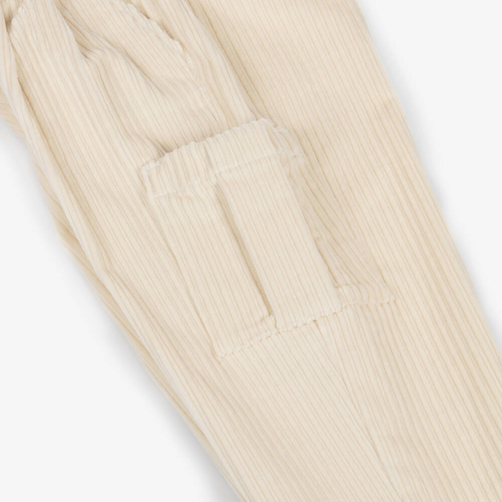 Eleventy-بنطلون كارجو قطن عاجي للأولاد | Childrensalon Outlet