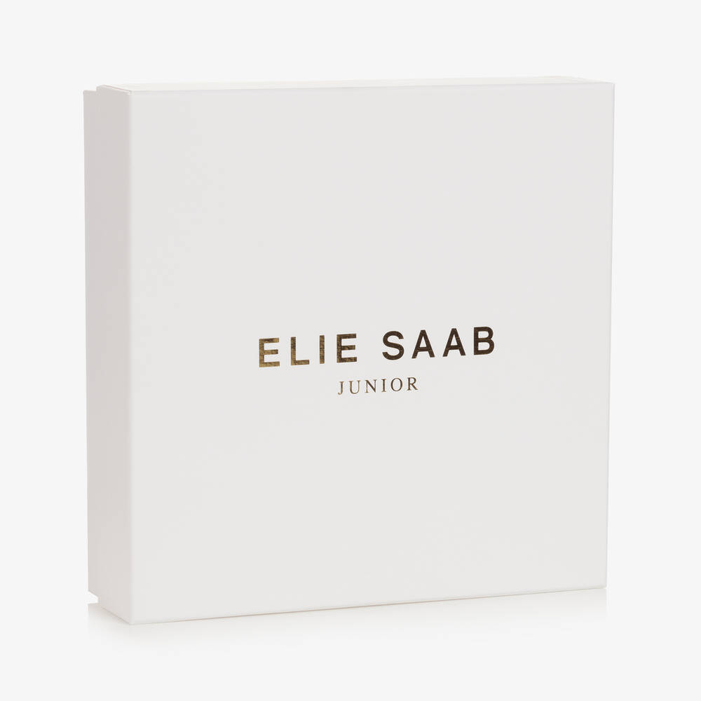 Elie Saab-Розовый хлопковый песочник и шапочка | Childrensalon Outlet