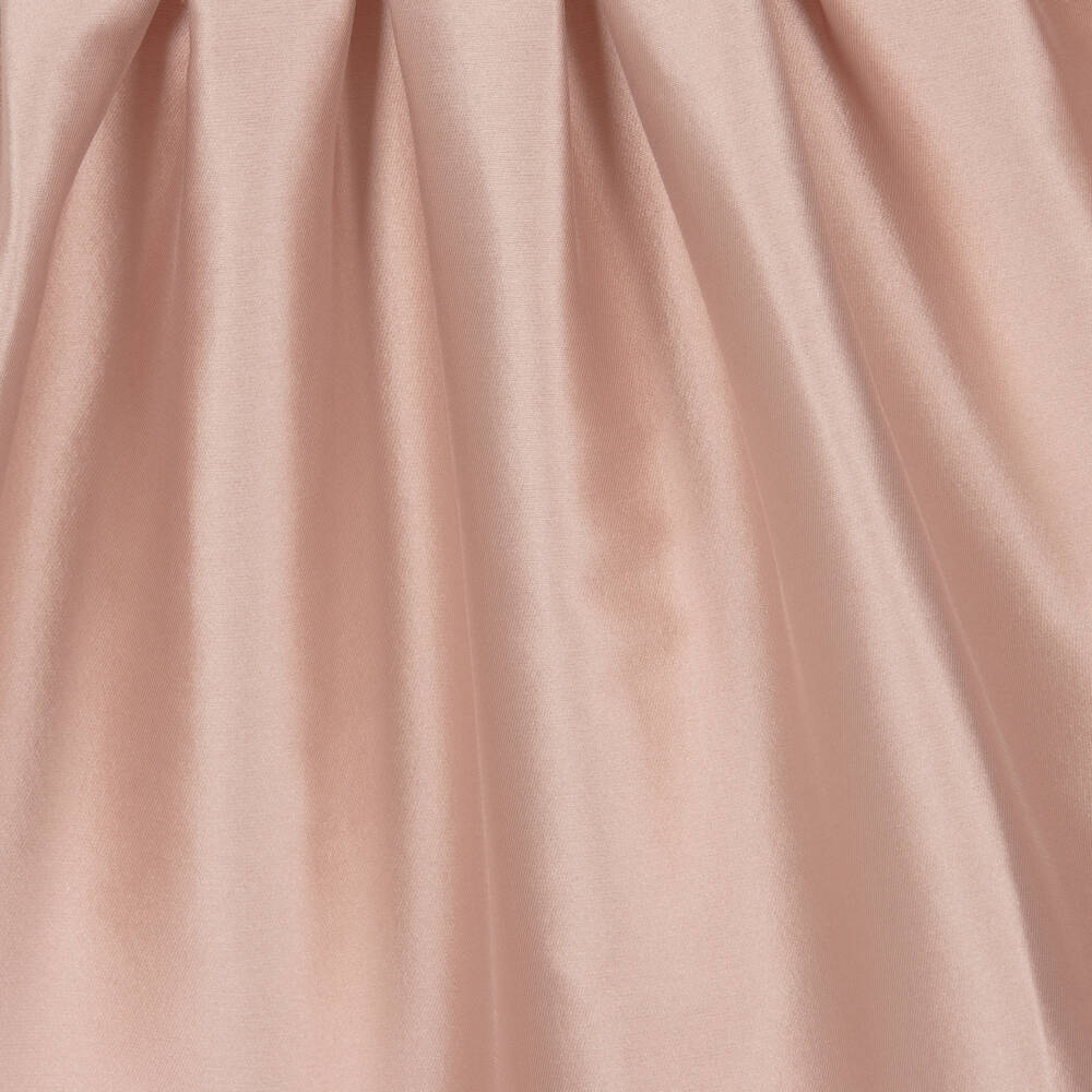 Elie Saab-Baby Girls Pink Satin Puff Sleeve Dress | Childrensalon Outlet