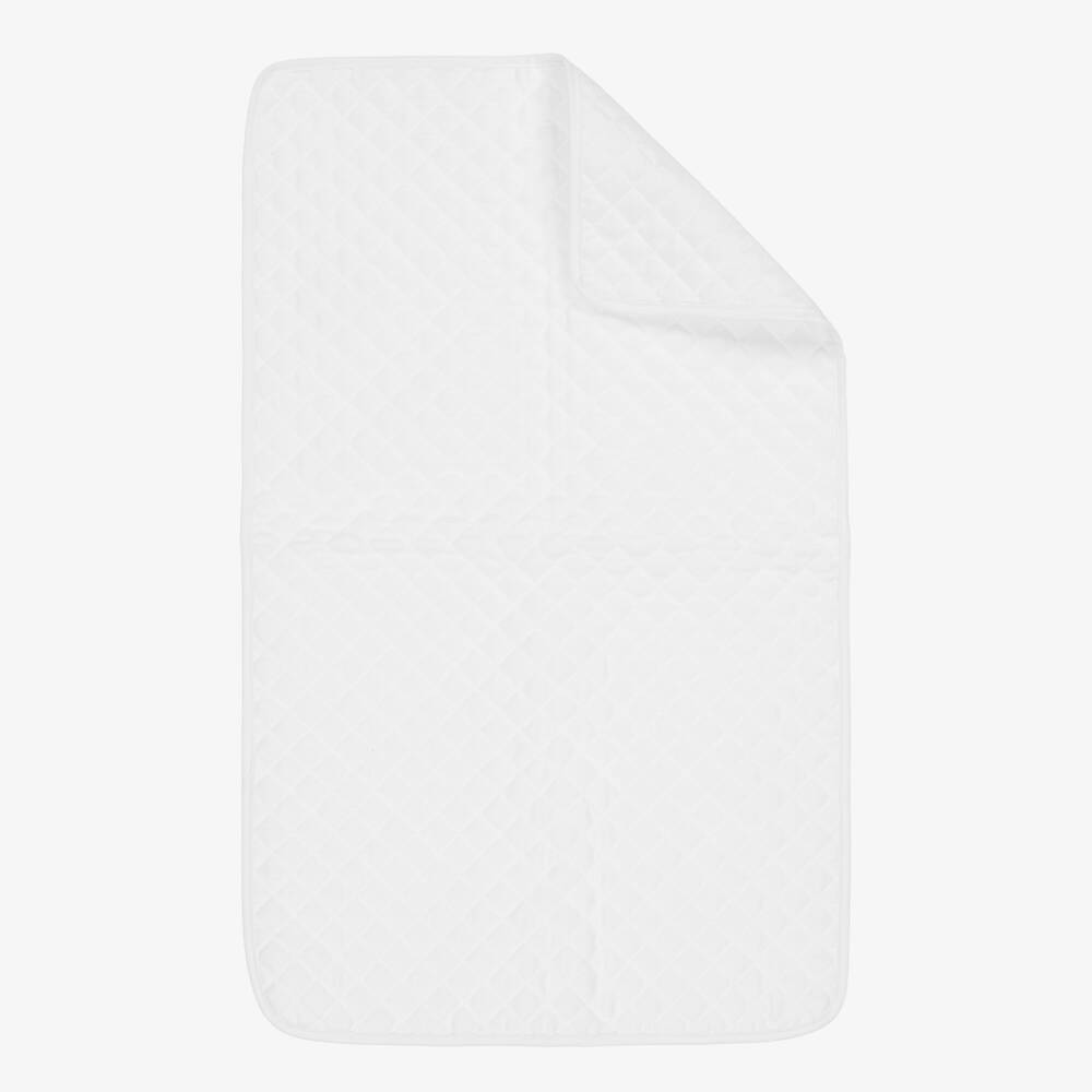 Elie Saab-Beige Quilted Changing Bag with Embroidered Logo Design (44cm) | Childrensalon Outlet