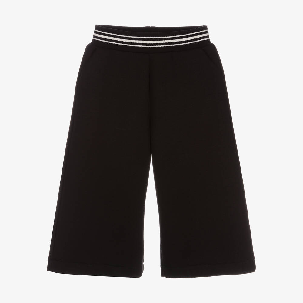 Elie Saab - Girls Black Neoprene Trousers | Childrensalon