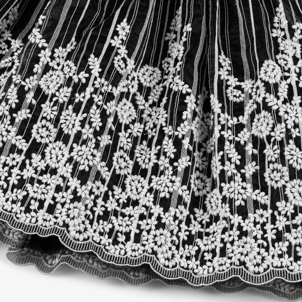 Elie Saab-Элегантное черное платье из органзы для девочек | Childrensalon Outlet