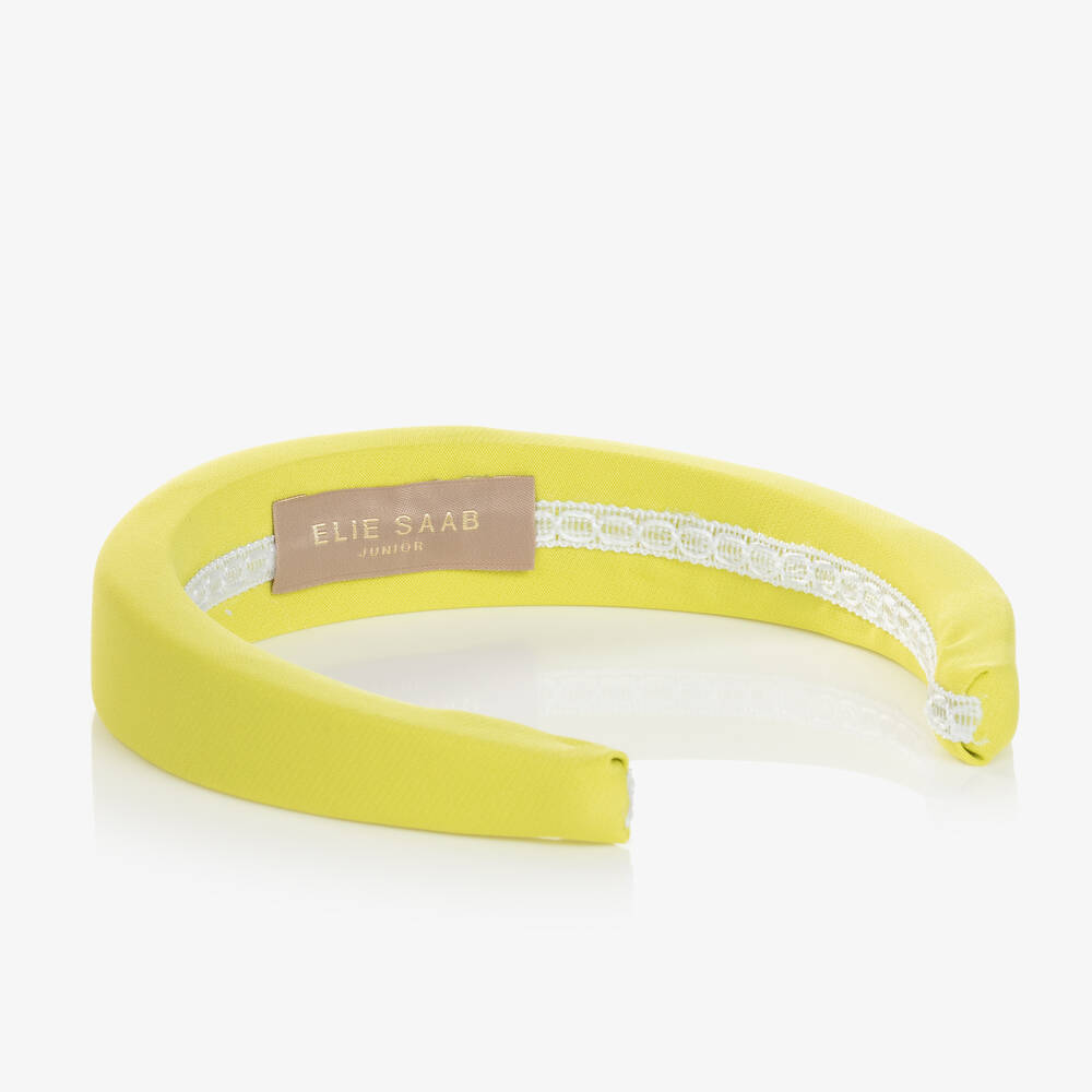 Elie Saab-Girls Green Padded Hairband | Childrensalon Outlet