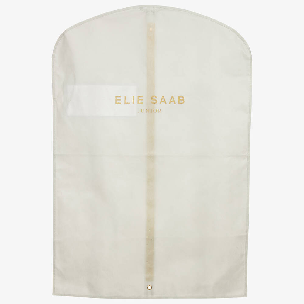 إيلي صعب-فستان تول مطرز لون بنفسجي ليلكي | Childrensalon Outlet