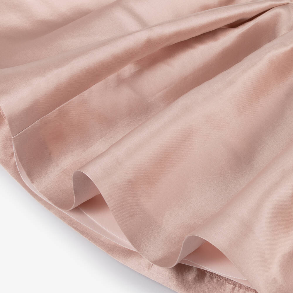 Elie Saab-Girls Pink Jewelled Satin Delight | Childrensalon Outlet
