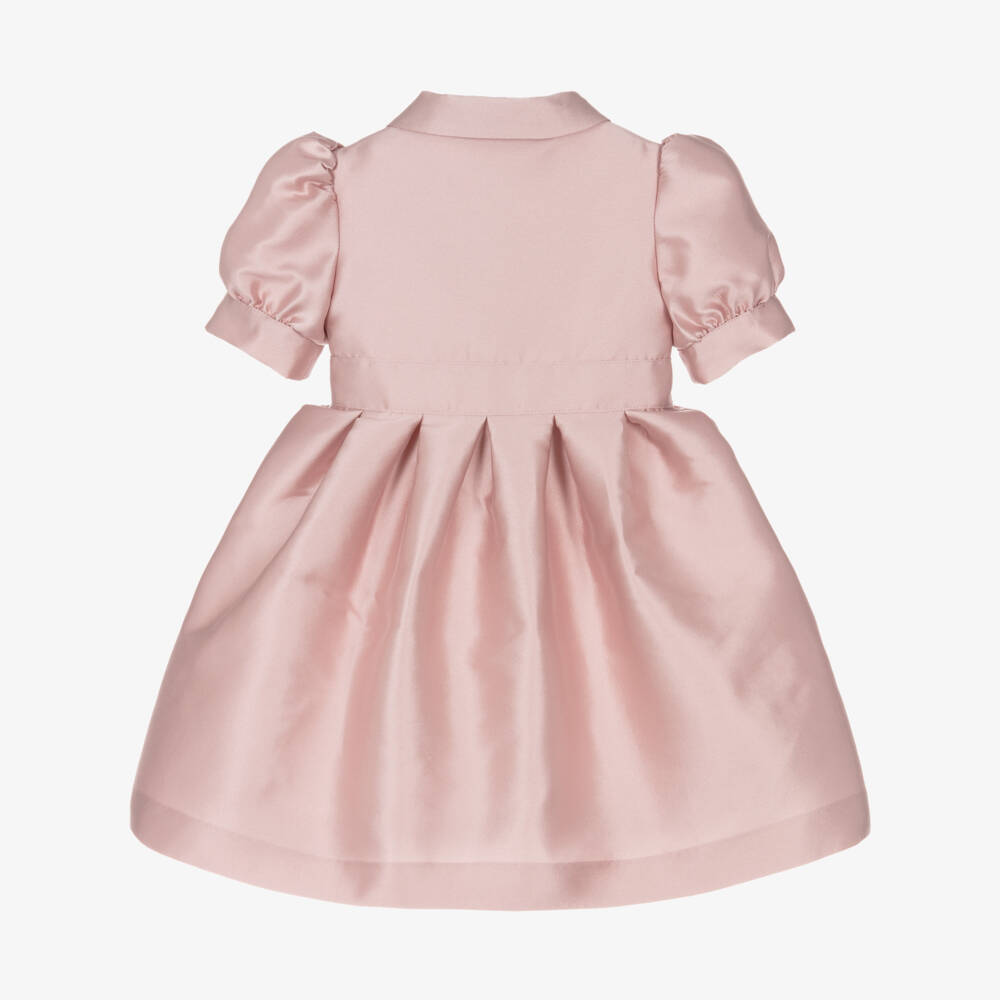 Elie Saab-Girls Pink Satin Jewel-Embellished Dress | Childrensalon Outlet