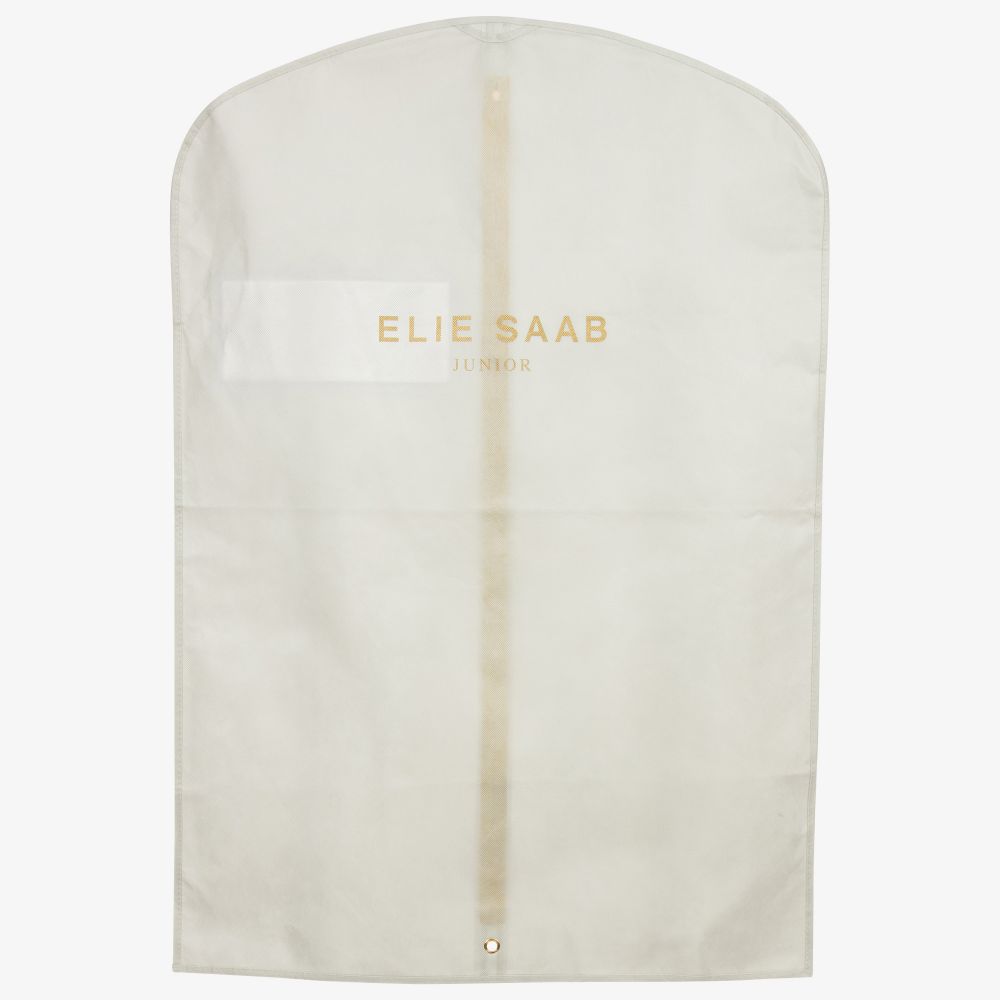 Elie Saab-Черное платье из тюля в цветочек для подростков | Childrensalon Outlet