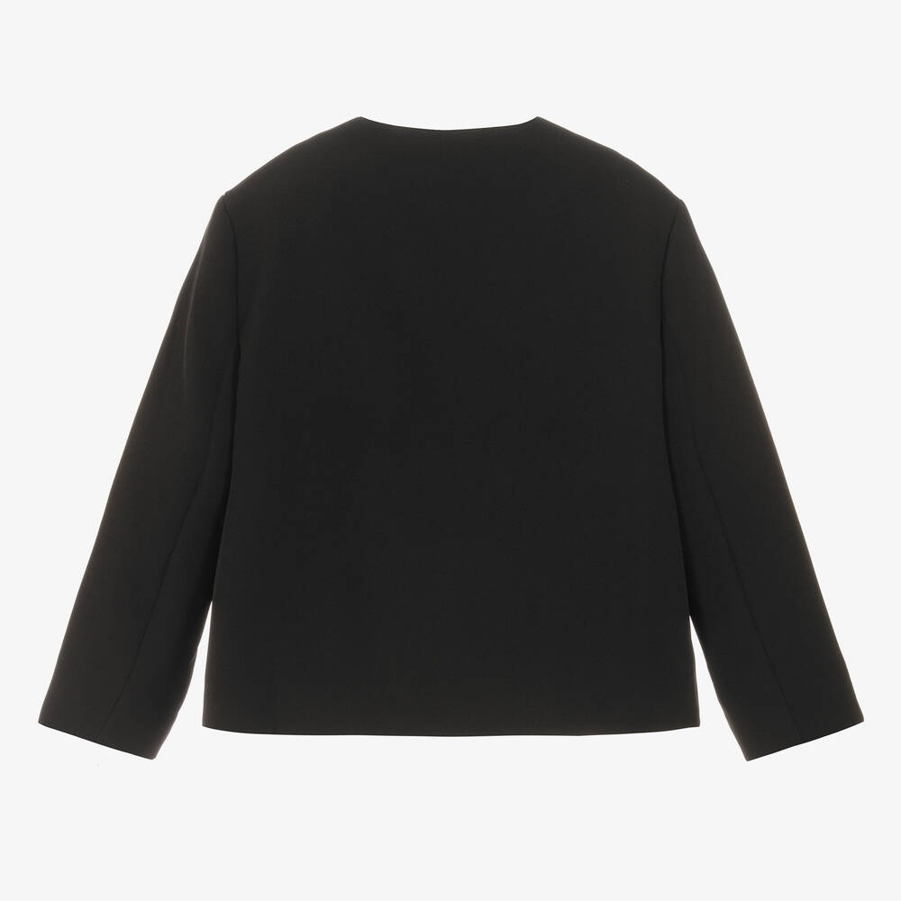 Elie Saab-Teen Girls Black Jewel Embellished Jacket | Childrensalon Outlet