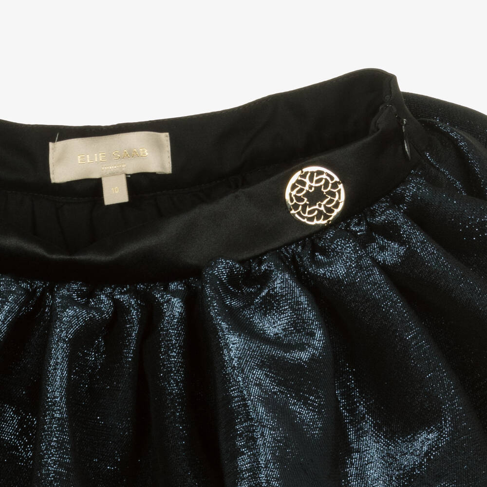 Elie Saab-Teen Girls Blue Glittery Skirt | Childrensalon Outlet