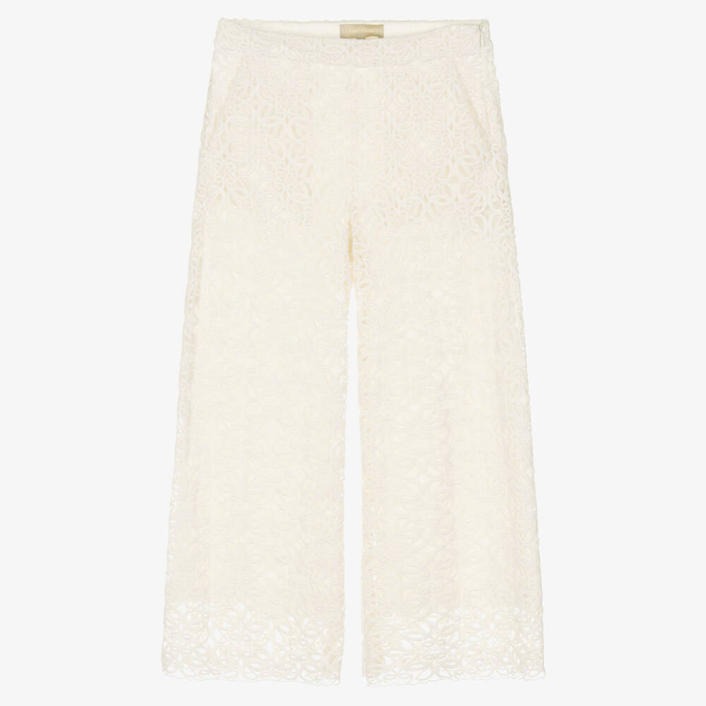 Elie Saab - Pantalon ivoire dentelle Ado | Childrensalon