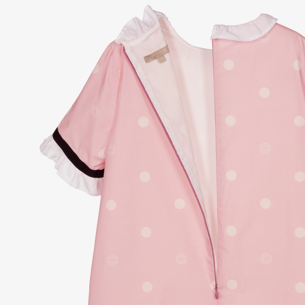 Elie Saab-Teen Girls Pink Spotted Dress | Childrensalon Outlet