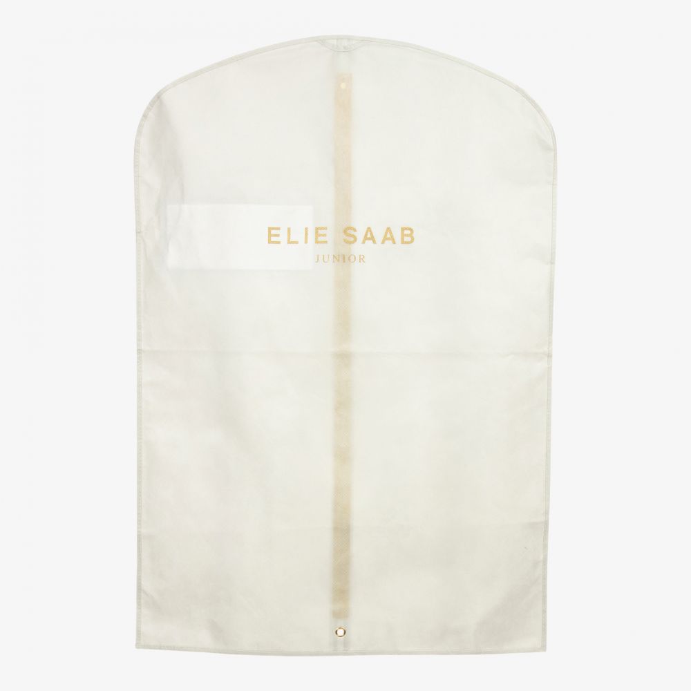 Elie Saab-Teen White & Black Tulle Dress | Childrensalon Outlet