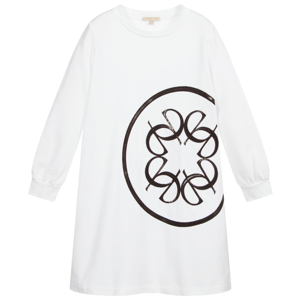 Elie Saab - Teen White Logo Dress | Childrensalon