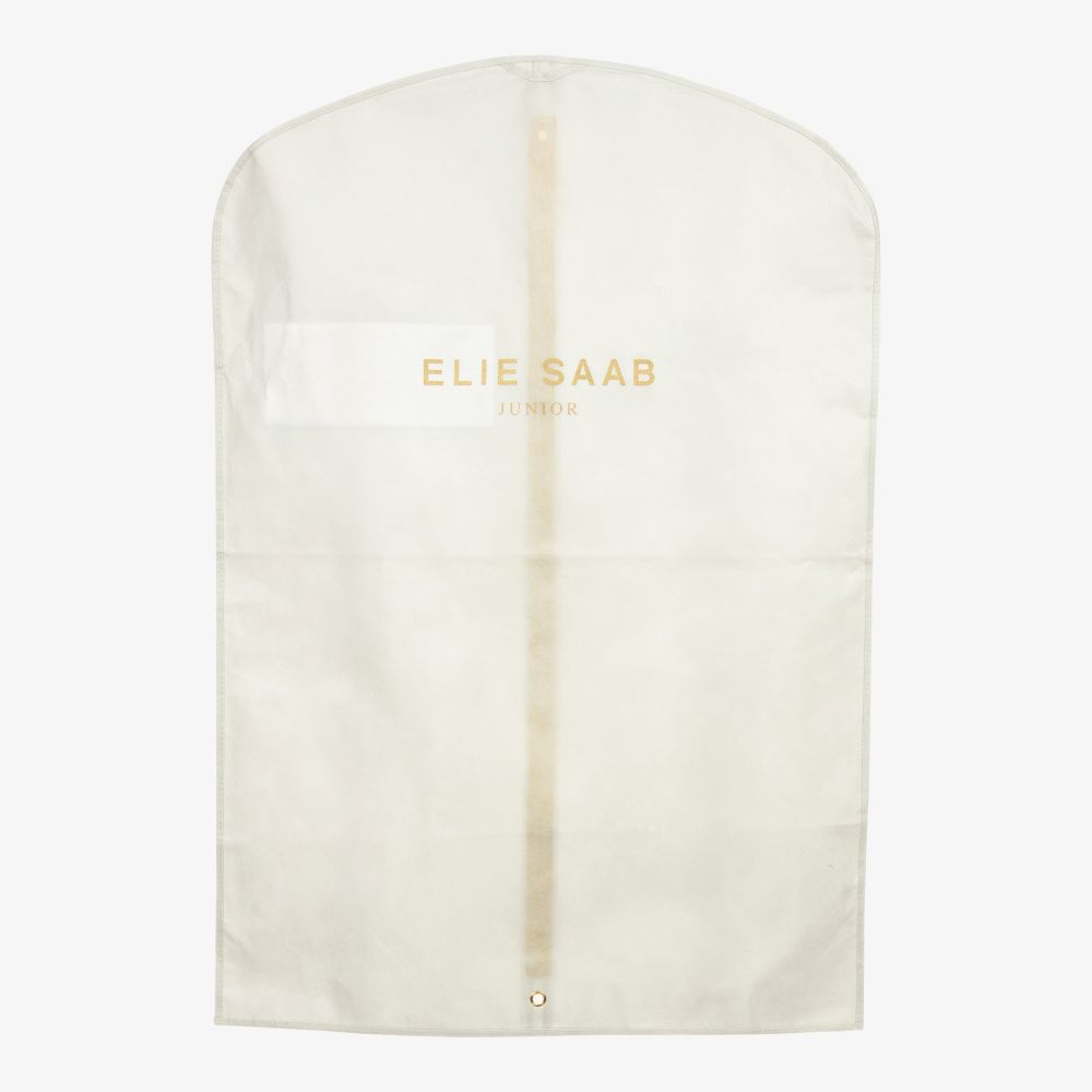 Elie Saab-White & Black Tulle Dress | Childrensalon Outlet