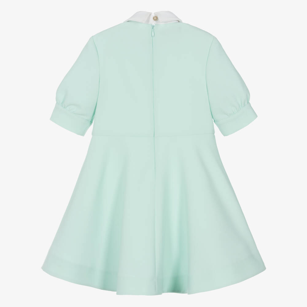 Elie Saab-Youthful Emerald Embellished Bow Dress | Childrensalon Outlet