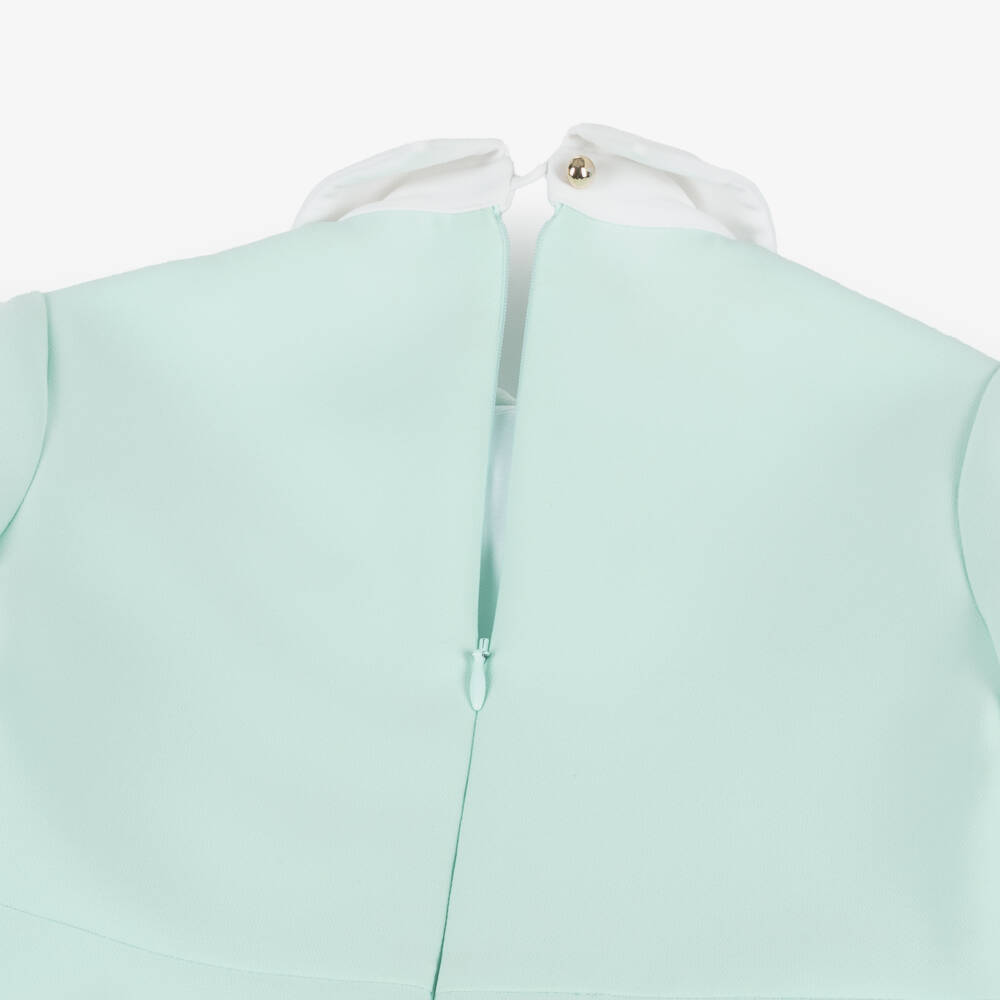 Elie Saab-Youthful Emerald Embellished Bow Dress | Childrensalon Outlet