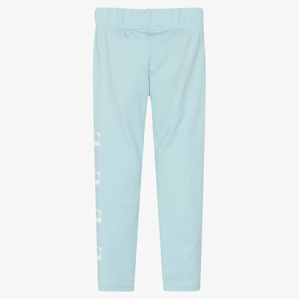 Elle-Girls Blue Cotton Leggings | Childrensalon Outlet