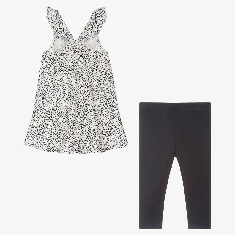 إيل-Girls Blue Dress & Legging Set | Childrensalon Outlet