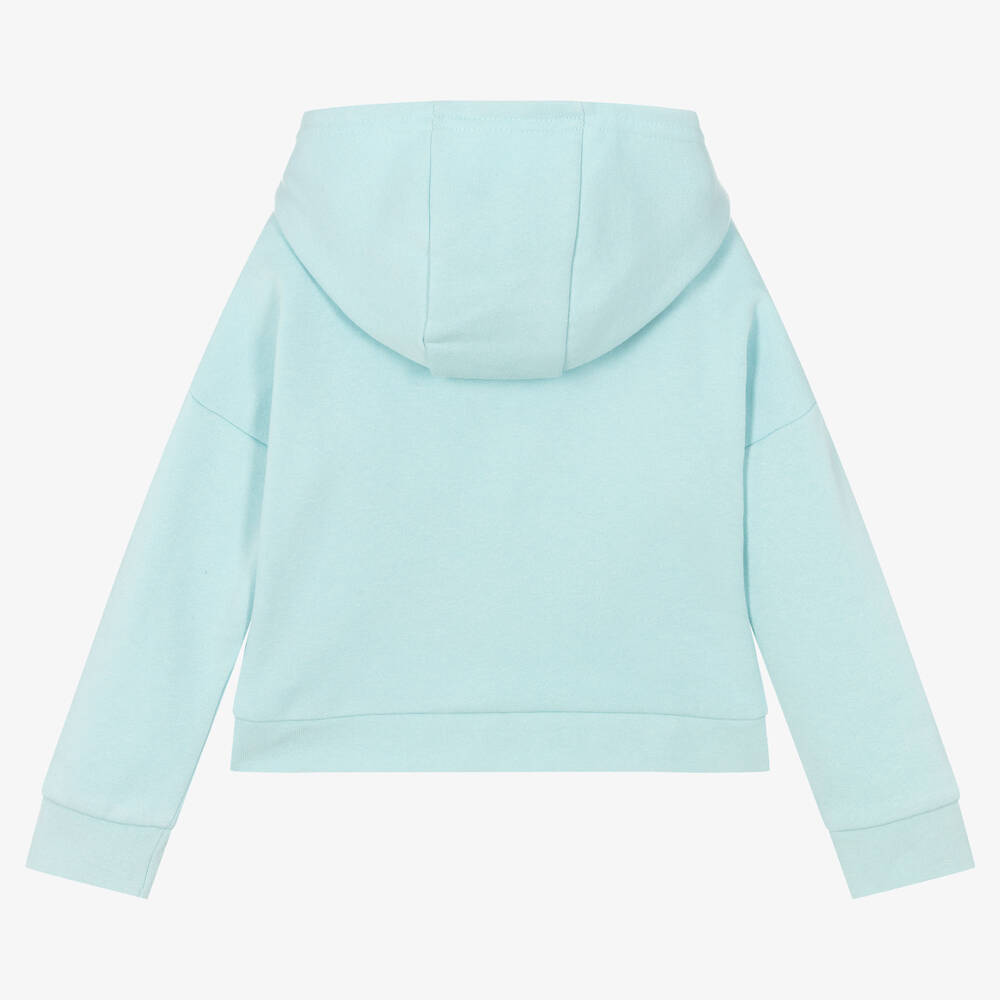 إيل-Girls Blue Jersey Zip-Up Hoodie | Childrensalon Outlet