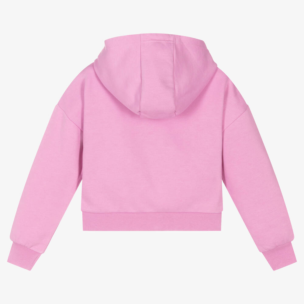 Elle-Girls Pink Cotton Zip-Up Top | Childrensalon Outlet