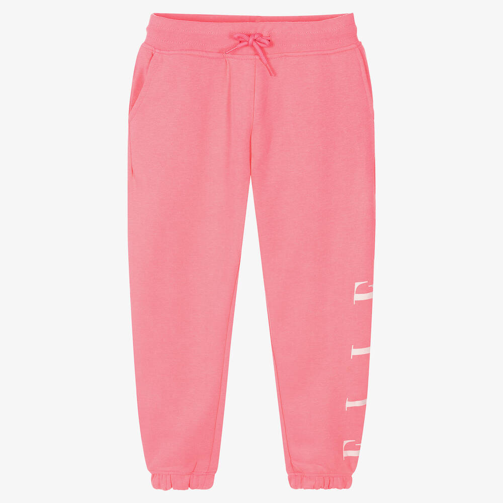 Elle - Girls Pink Logo Joggers | Childrensalon