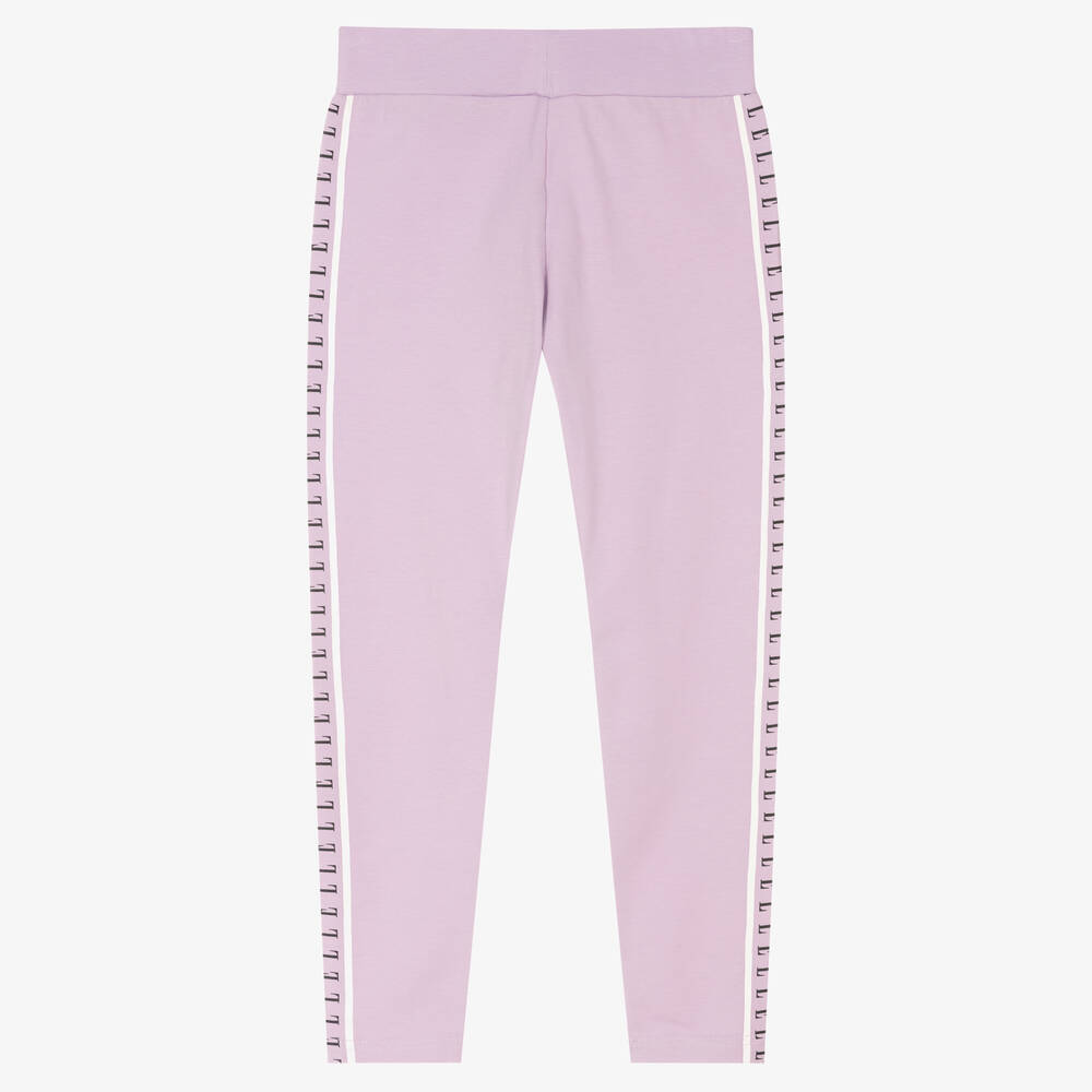 Elle-Girls Purple Cotton Leggings | Childrensalon Outlet