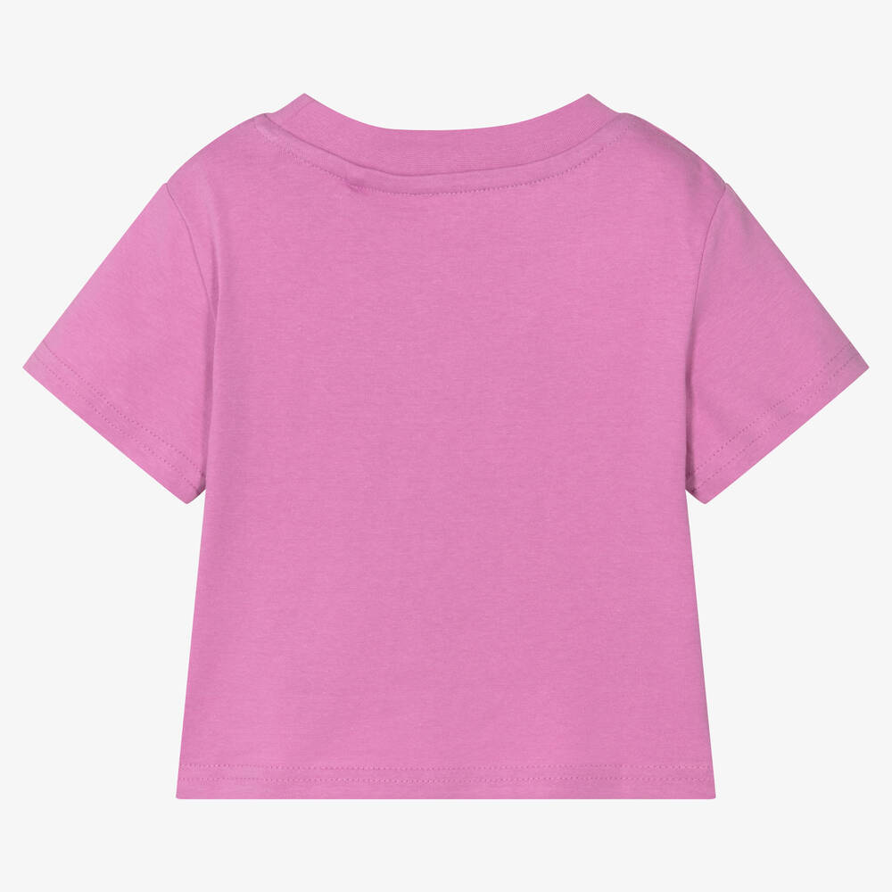 Elle - Girls Violet Cotton Logo T-Shirt | Childrensalon Outlet