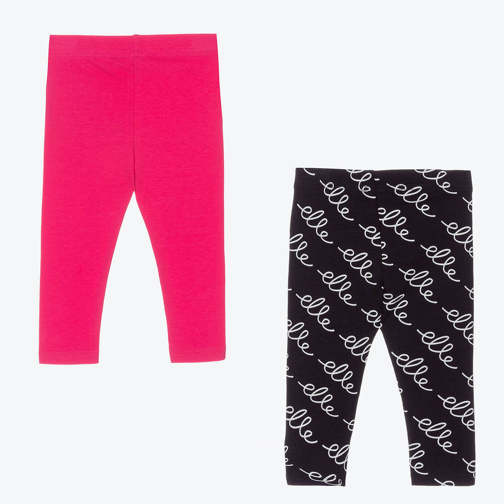 Elle-Pink & Blue Leggings (2 Pack) | Childrensalon Outlet