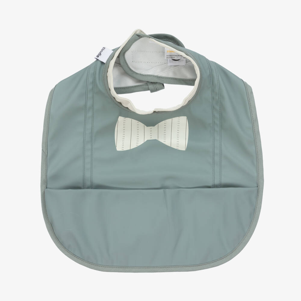 Elodie-Baby Boys Green Bow Tie Bib | Childrensalon Outlet