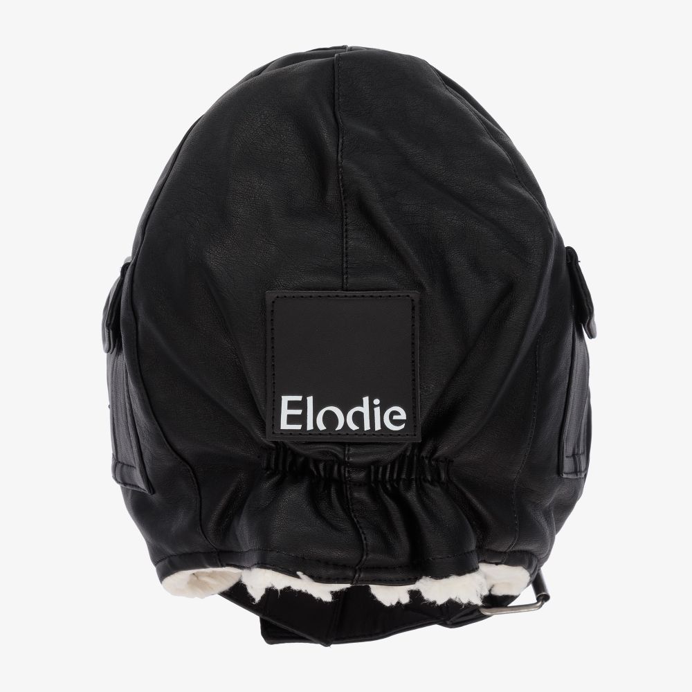 Elodie-قبعة أطفال ولادي جلد صناعي لون أسود | Childrensalon Outlet