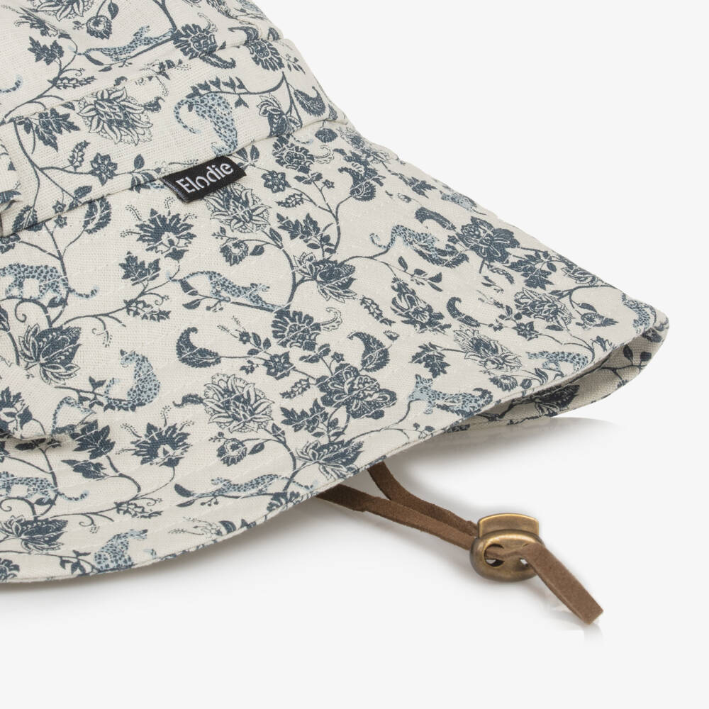 Elodie-Blue Floral Adventure Sun Hat | Childrensalon Outlet