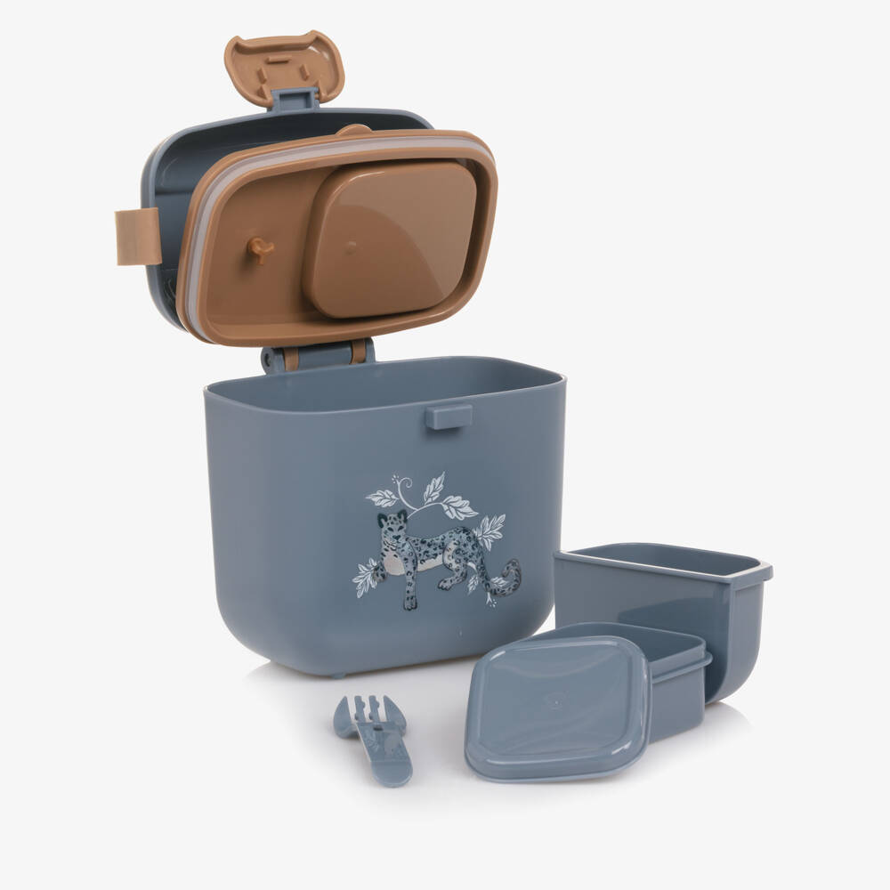 Elodie-Blue Leopard Lunch & Snack Box | Childrensalon Outlet