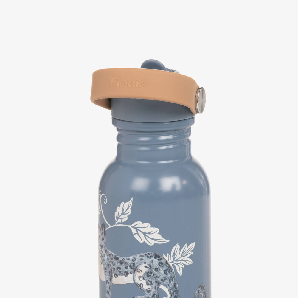Elodie-Blue Leopard Water Bottle (16cm) | Childrensalon Outlet