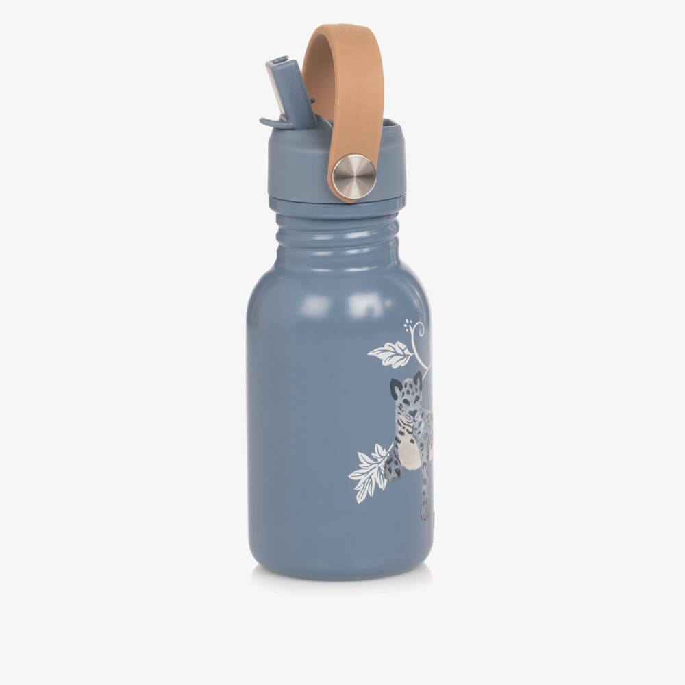 Elodie-Blue Leopard Water Bottle (16cm) | Childrensalon Outlet