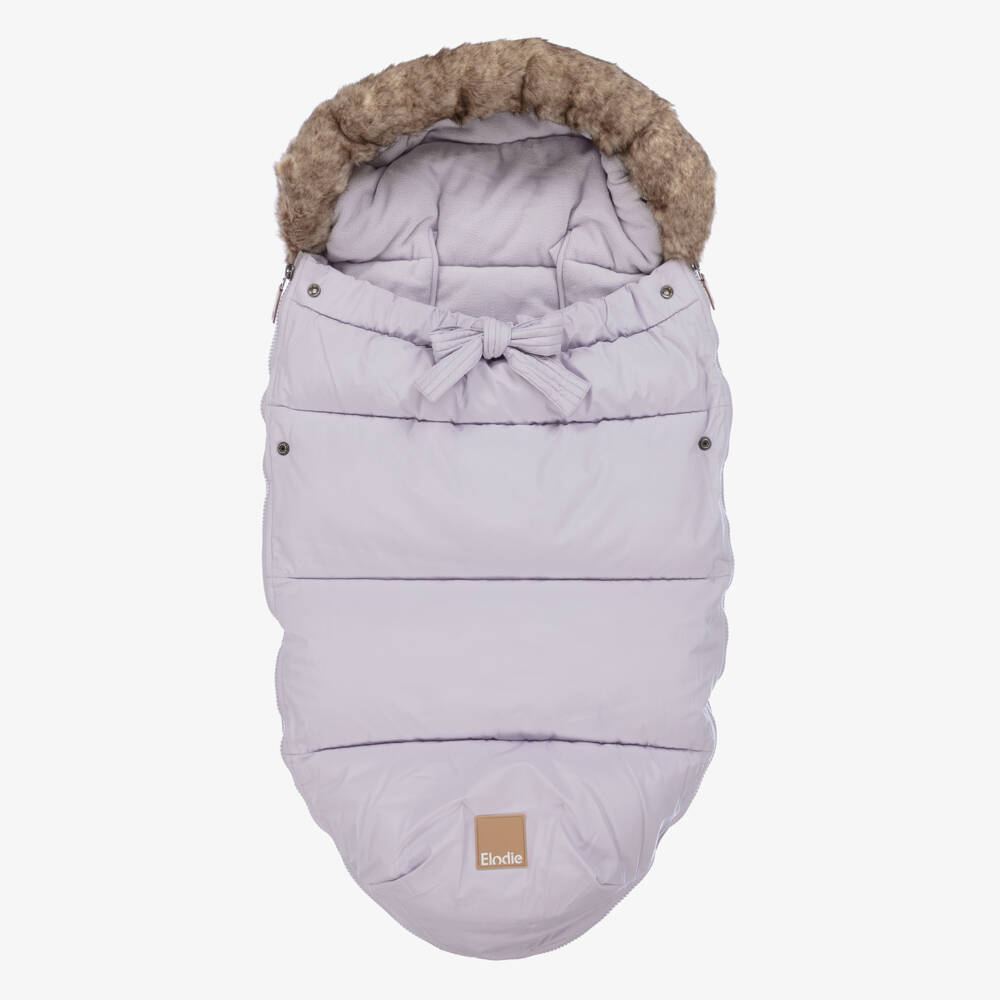 Elodie-Boys Cozy Lilac Foot Cocoon | Childrensalon Outlet