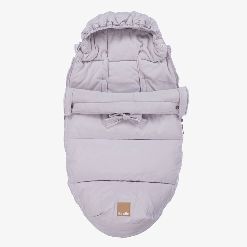 Elodie-Boys Cozy Lilac Foot Cocoon | Childrensalon Outlet