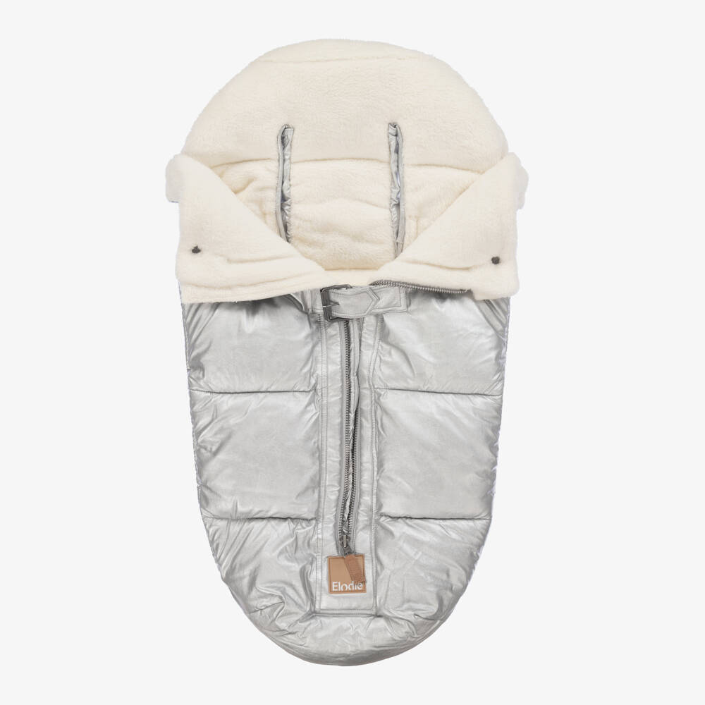 Elodie-Boys Cozy Silver Sheen Footmuff | Childrensalon Outlet