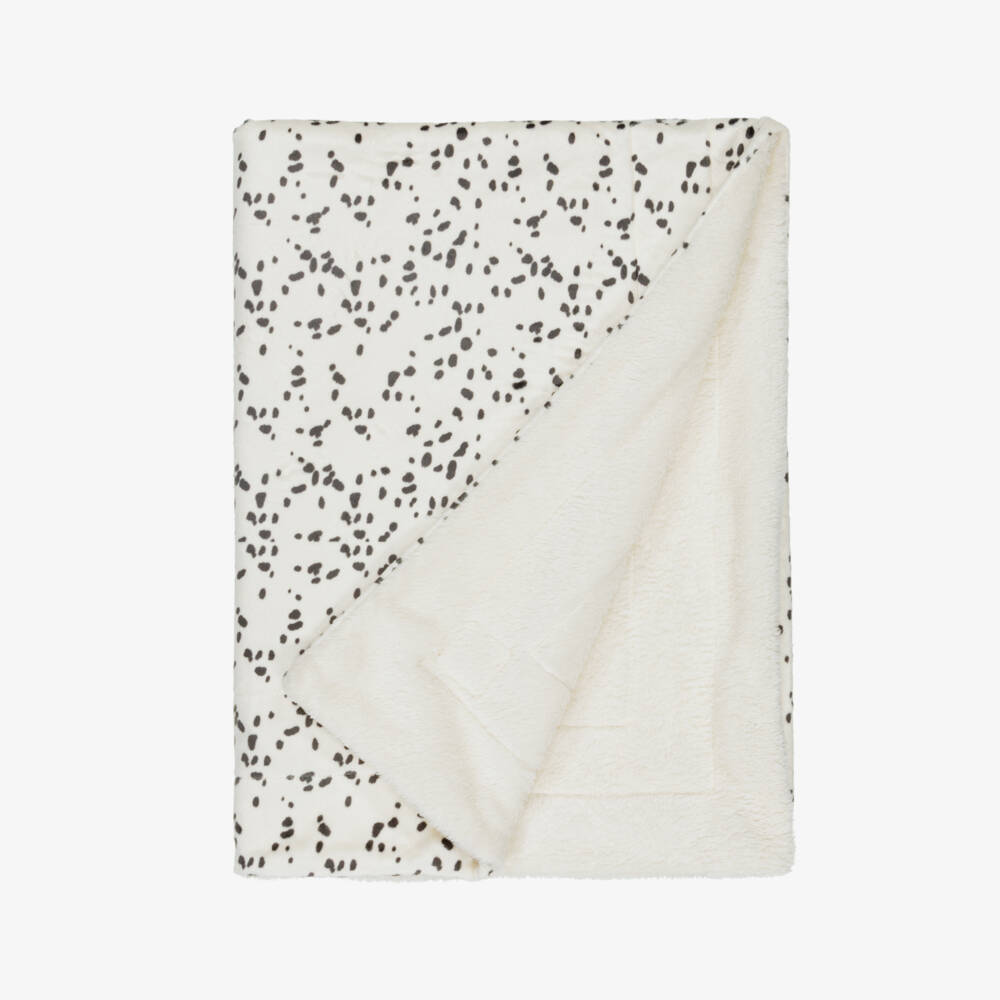 Elodie-Boys Cream Cozy Dalmation Throw | Childrensalon Outlet