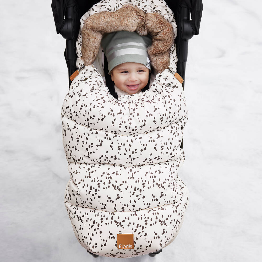 Elodie-Boys Ivory Spotted Snuggle Wrap | Childrensalon Outlet