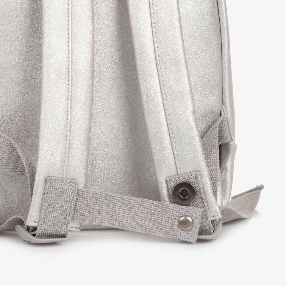 Elodie-Boys Metallic Silver Mini Backpack | Childrensalon Outlet