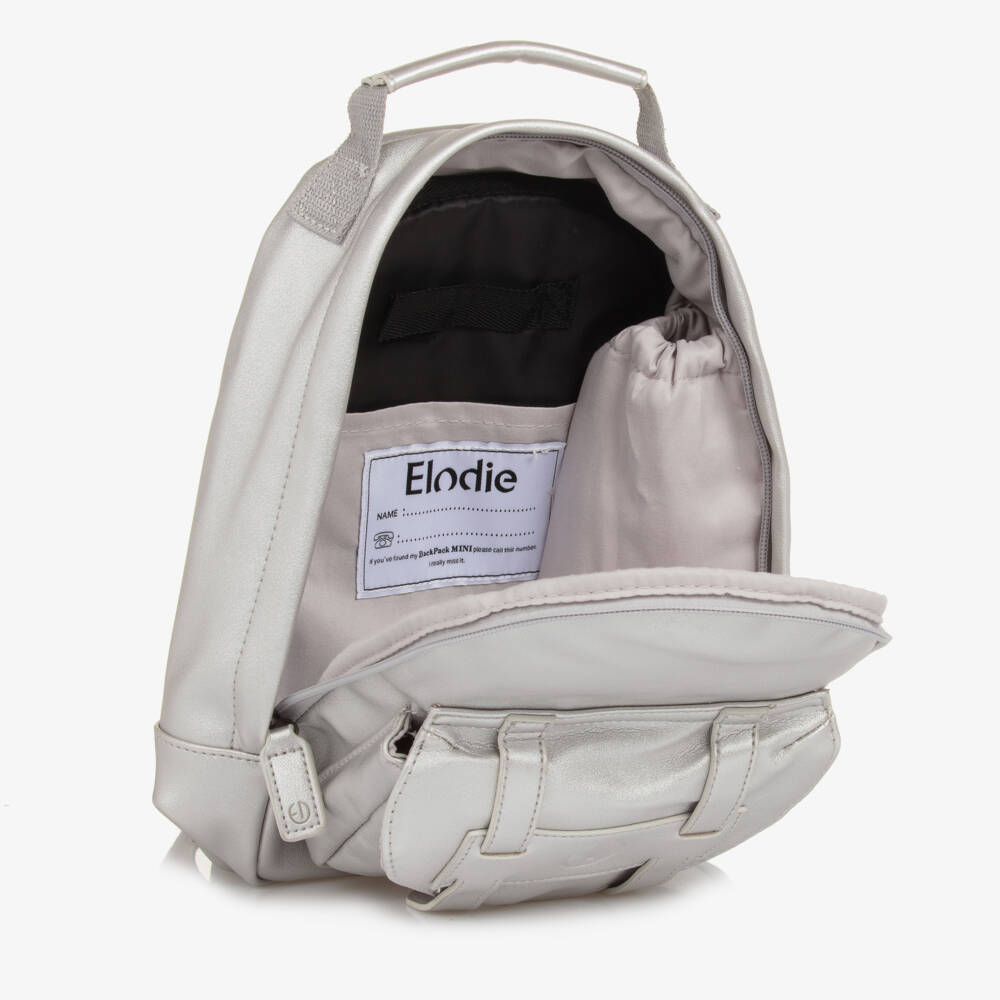 Elodie-Boys Metallic Silver Mini Backpack | Childrensalon Outlet