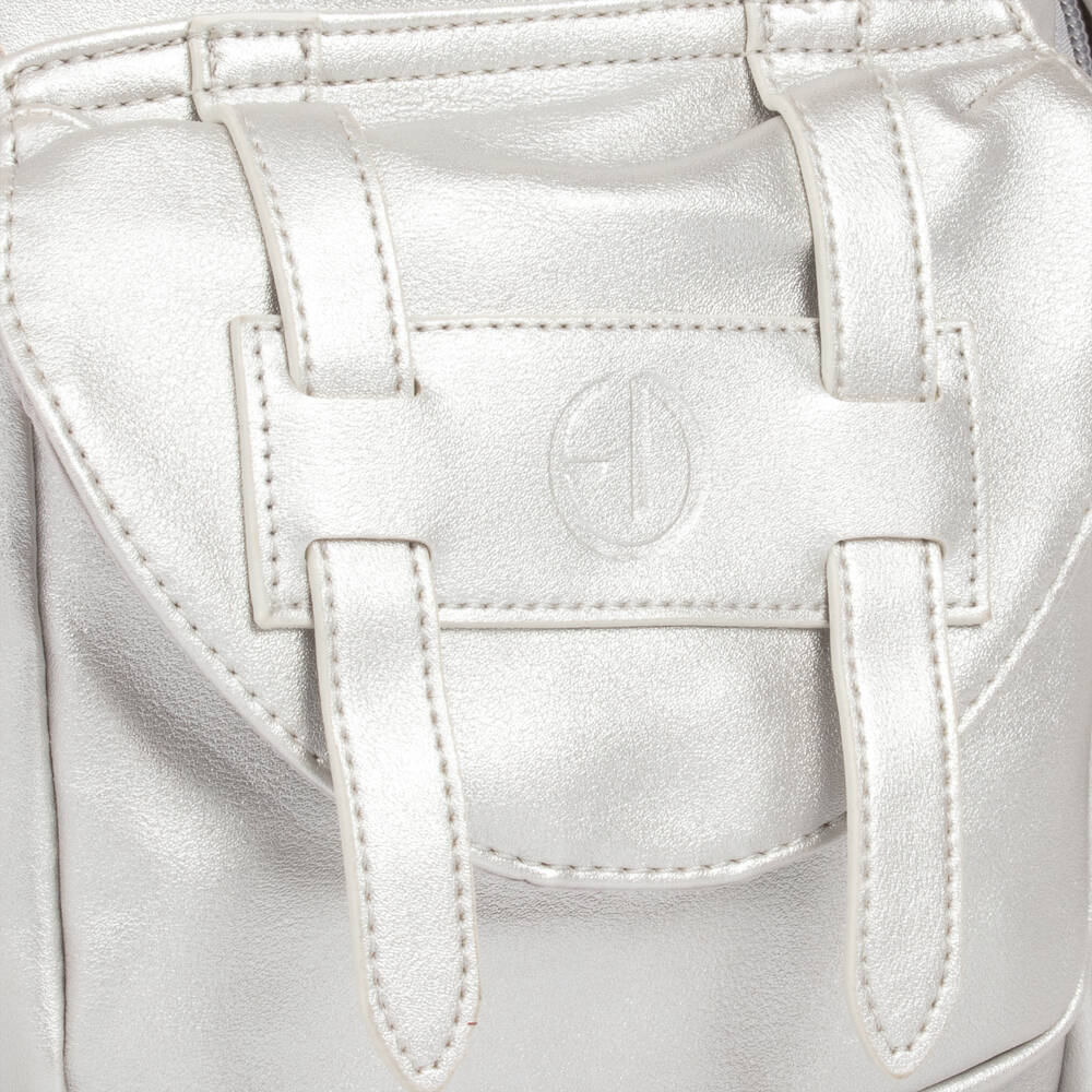 Elodie-Boys Metallic Silver Mini Backpack | Childrensalon Outlet