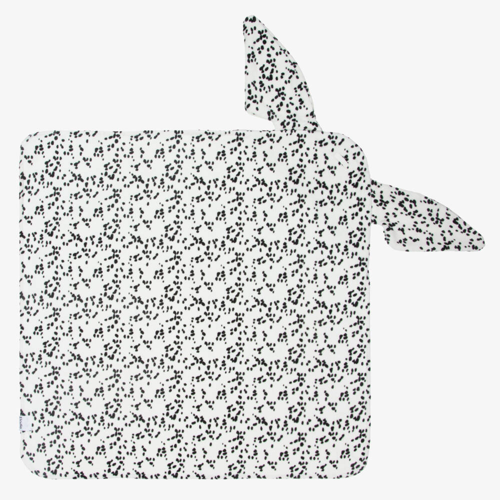 Elodie-Boys White Dog-Print Hooded Towel | Childrensalon Outlet