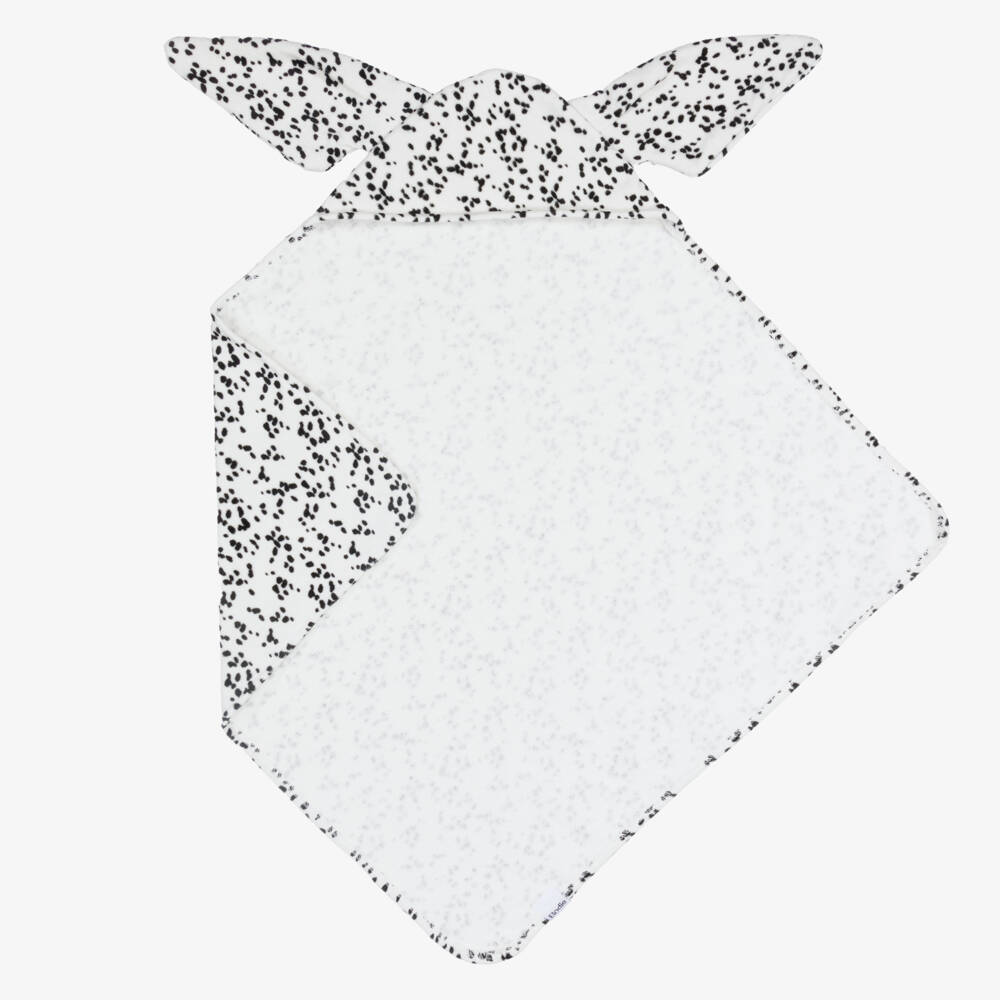 Elodie-Boys White Dog-Print Hooded Towel | Childrensalon Outlet