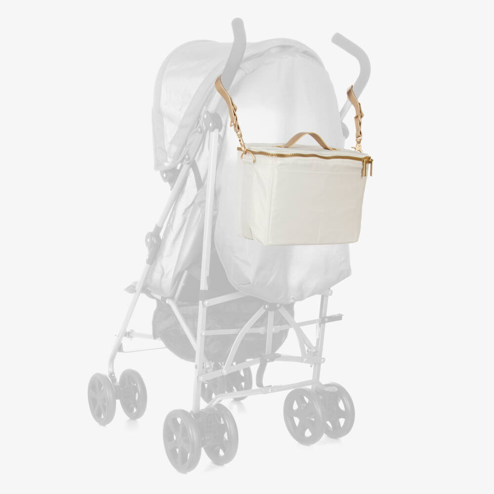 Elodie-Creamy White Stroller Changing Bag (28cm) | Childrensalon Outlet