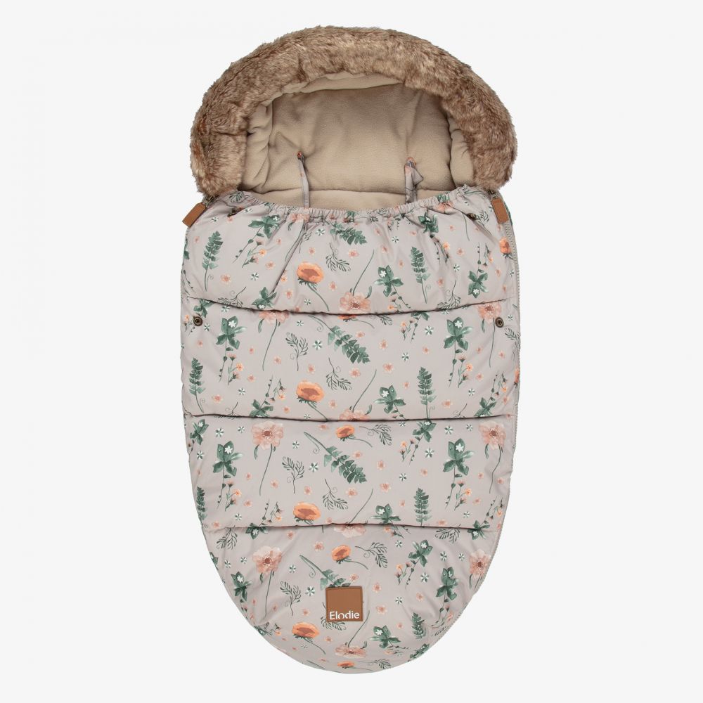 Elodie-Floral Padded Footmuff (95cm) | Childrensalon Outlet